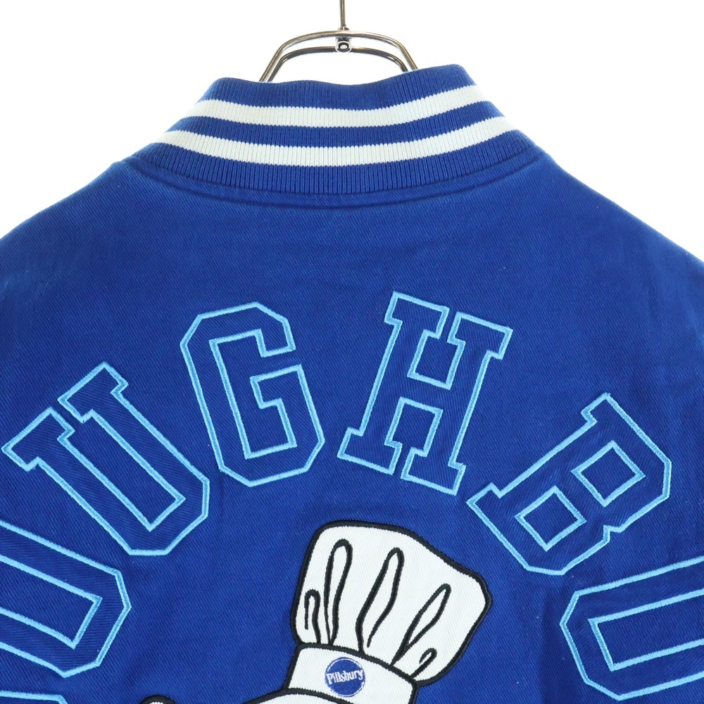SUPREME(シュプリーム) 22AW ×Mitchell & Ness Doughboy Twill Varsity Jacket ミッチェル&ネス ドゥボーイ コットンツイル バーシティジャケット ブルゾン ブルー