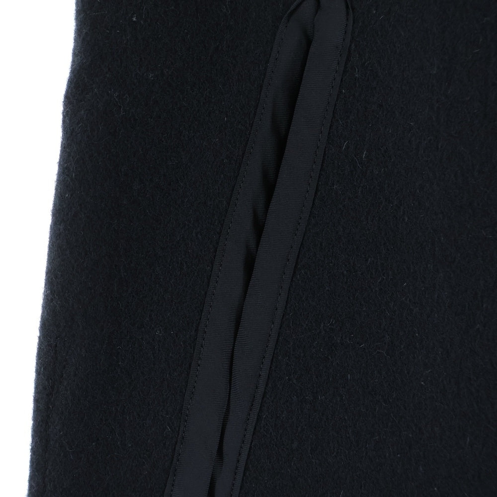 COMME des GARCONS HOMME DEUX(コムデギャルソン オムドゥ) 18AW AD2018 ウール切り替え ジップアップナイロンベスト ブラック DB-C004