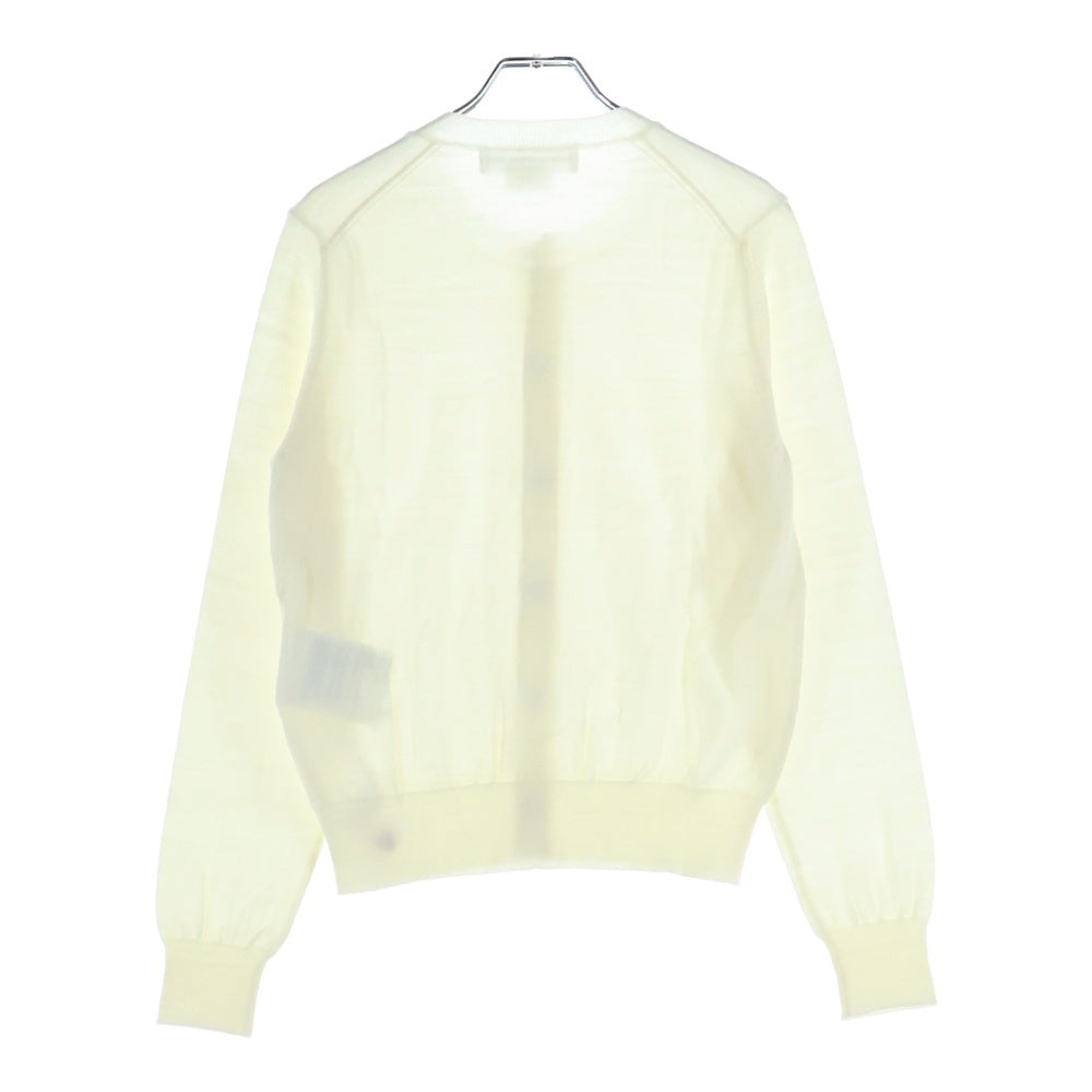 COMME DES GARCONS GIRL(コムデギャルソンガール) 23AW AD2023 ハートモチーフ ウールニットカーディガン レディース アイボリー NL-N006