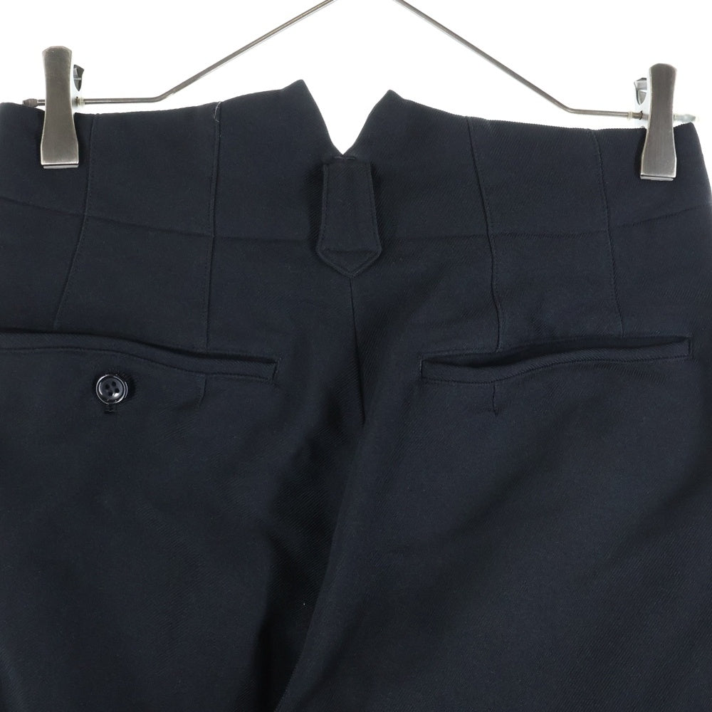 COMME des GARCONS COMME des GARCONS(コムデギャルソンコムデギャルソン) 23AW AD2023 ジップスリット テーパードスラックス バルーンパンツ レディース ブラック RL-P005
