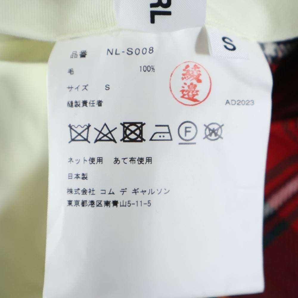 COMME DES GARCONS GIRL(コムデギャルソンガール) 23AW AD2023 タータンチェック プリーツスカート レディース レッド NL-S008