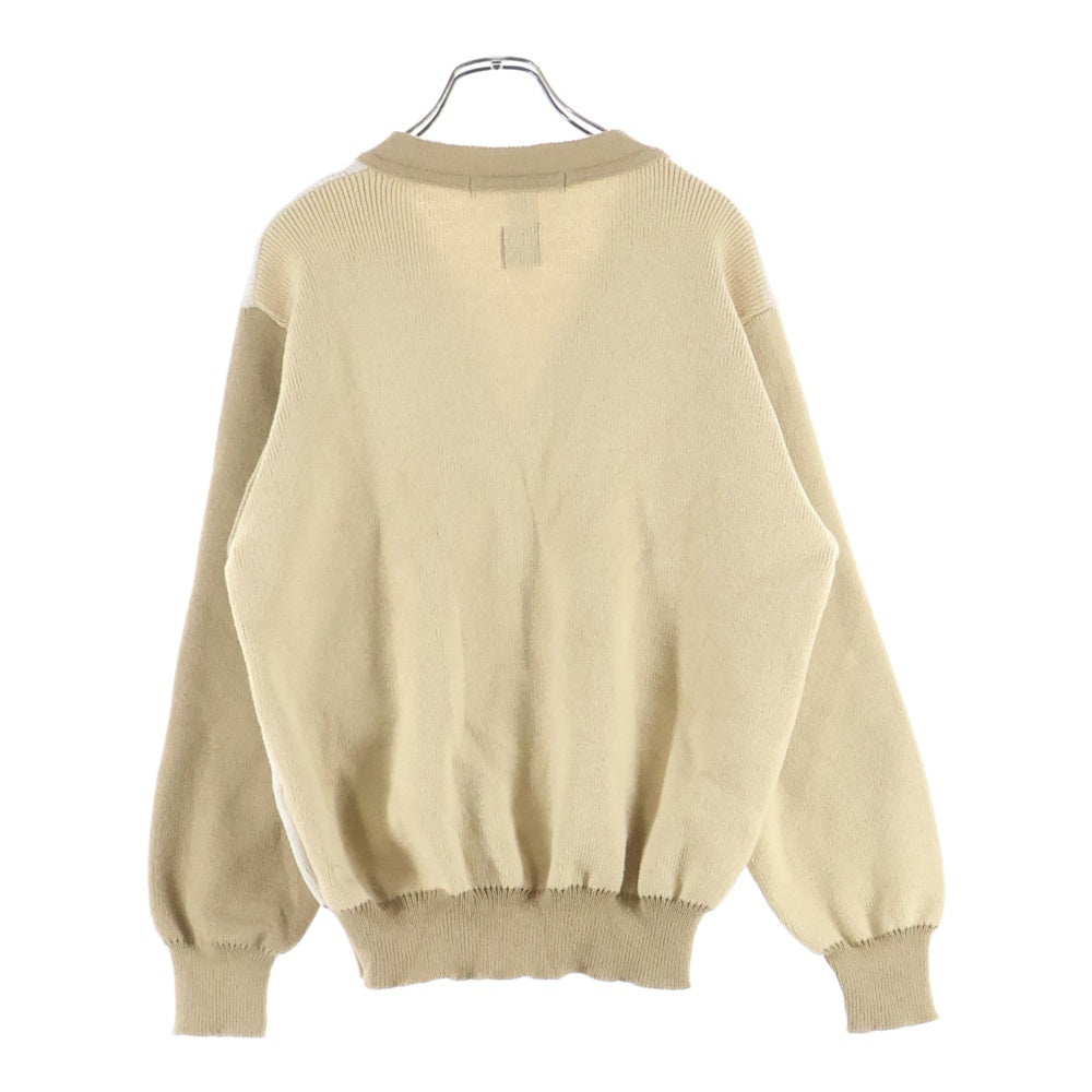 COMME des GARCONS SHIRT(コムデギャルソンシャツ) 21SS ×LOCHAVEN OF SCOTLAND ロックエーベン オブ スコットランド アクリル ニットカーディガン ブラウン/ベージュ FG-N009