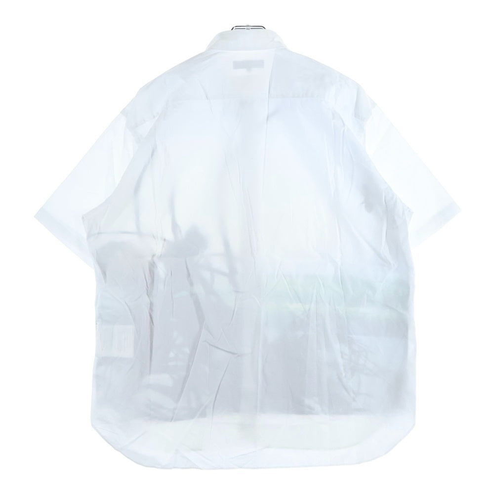 COMME des GARCONS HOMME(コムデギャルソンオム) 24SS AD2023 STEPHEN GILL ステーブンギル フロントフォトプリント 半袖ボタンシャツ ホワイト HM-B027