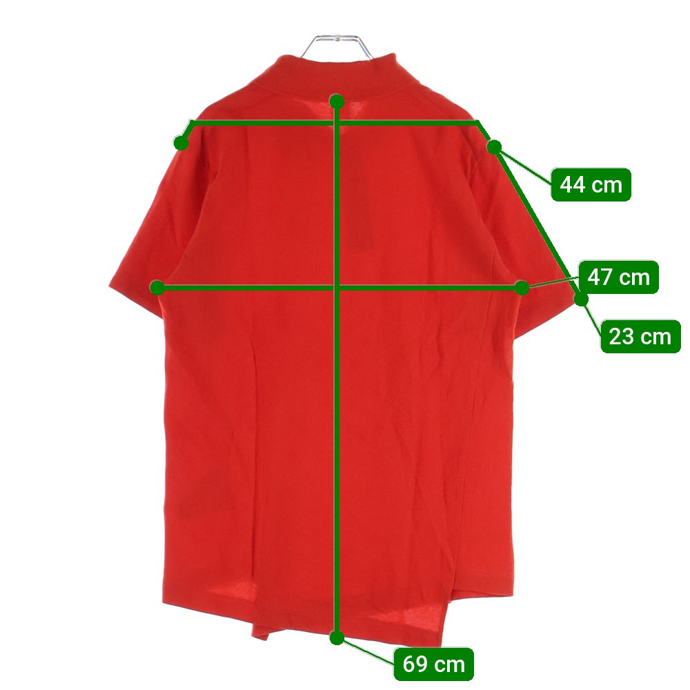 COMME des GARCONS SHIRT(コムデギャルソンシャツ) ×LACOSTE ラコステ フロント刺繍 ショートスリーブ ポロシャツ レッド FL-T003