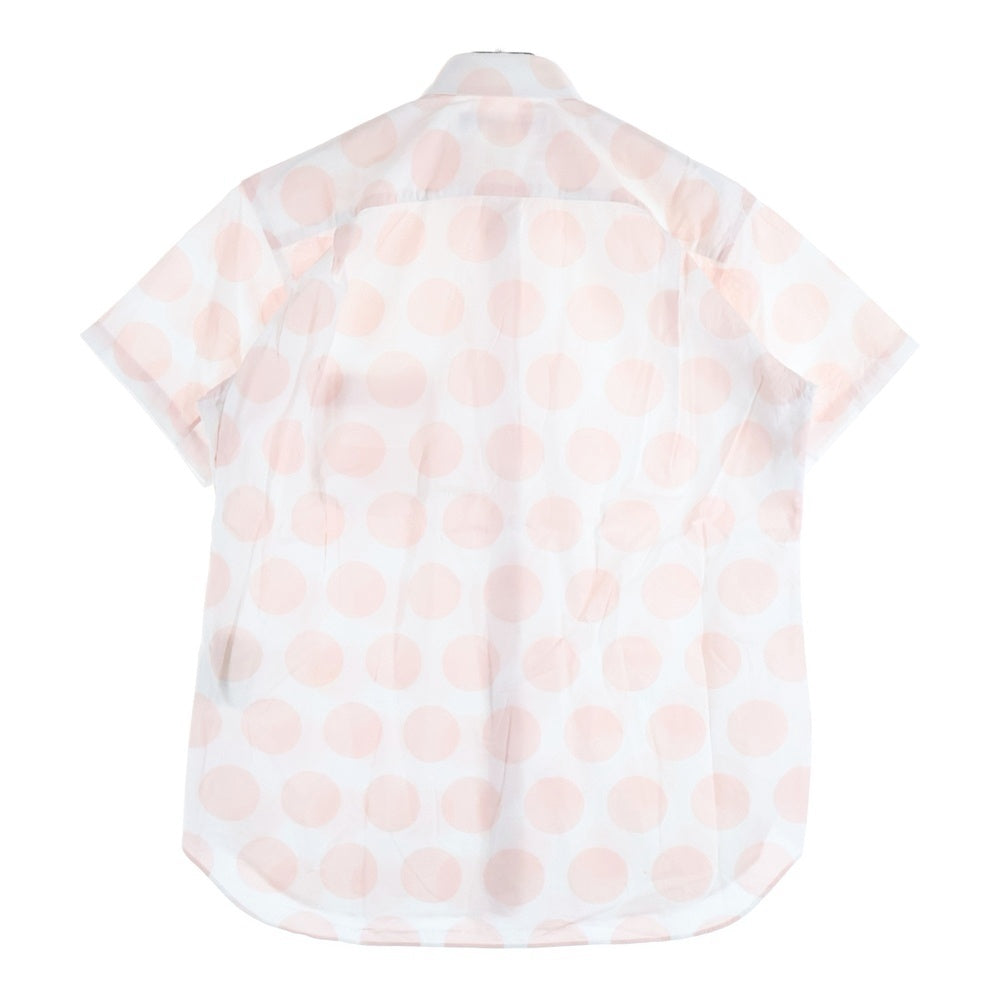 COMME des GARCONS SHIRT(コムデギャルソンシャツ) 18SS 水玉 ショートスリーブ コットンシャツ レディース ピンク/ホワイト S26070