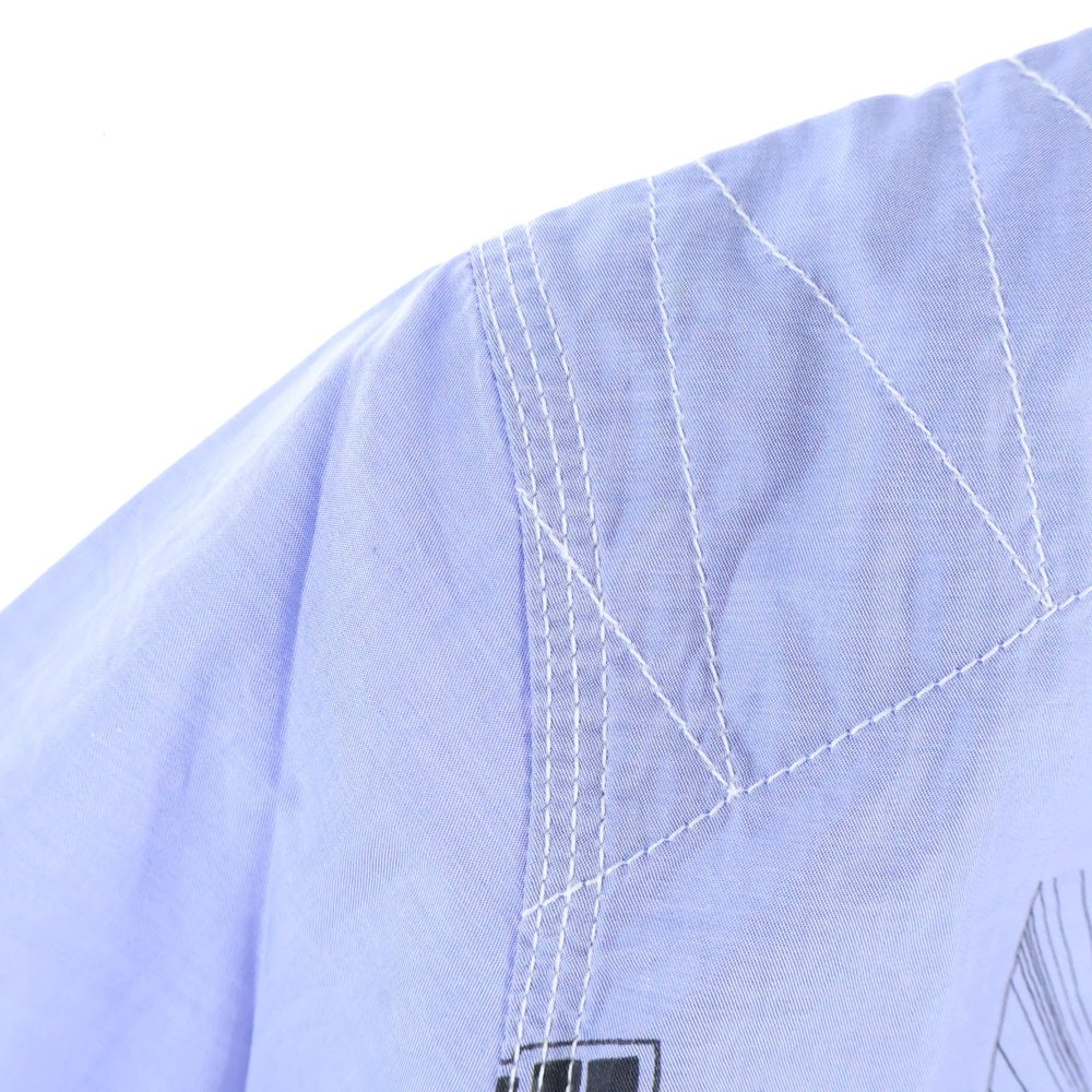COMME des GARCONS JUNYA WATANABE MAN(コムデギャルソンジュンヤワタナベマン) 21SS AD2020 ×Dr.スランプ アラレちゃん コミックプリント 半袖シャツ ブルー WG-B028