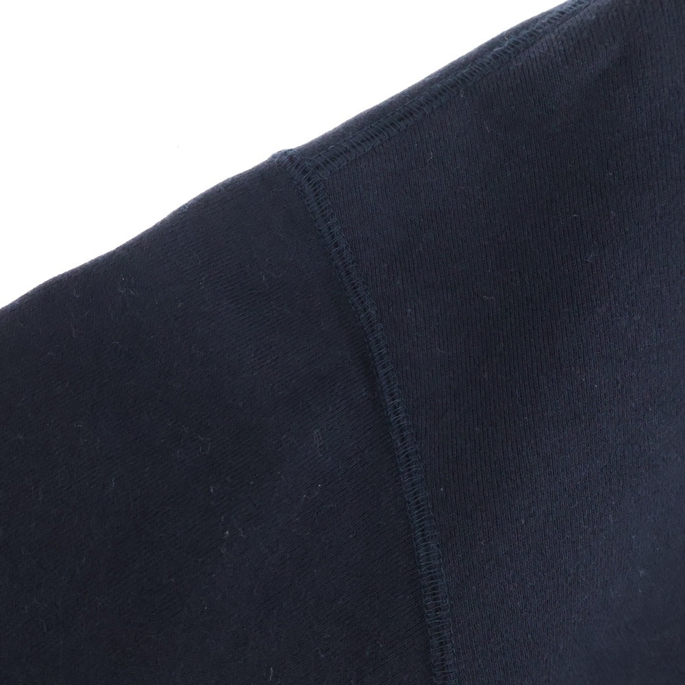 COMME des GARCONS HOMME(コムデギャルソンオム) 20AW AD2020 キルティング切り替え クルーネックスウェットトレーナー ネイビー HF-T024