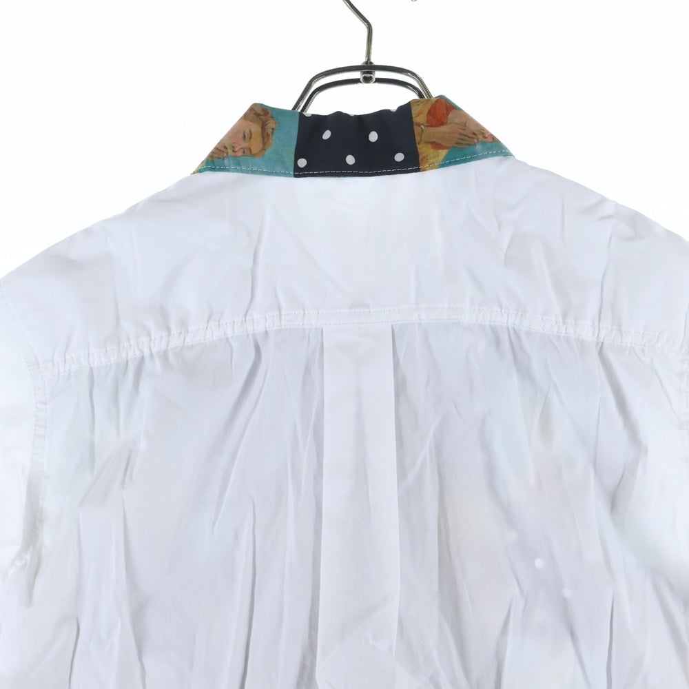 TAO COMME des GARCONS(タオコムデギャルソン) 25SS AD2024 ポルカドット アートデザイン コットン半袖シャツ マルチカラー TO-B018