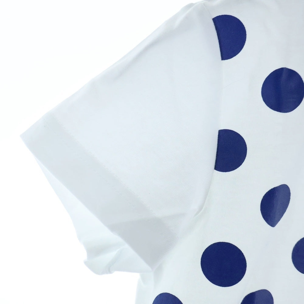 TAO COMME des GARCONS(タオコムデギャルソン) 25SS AD2024 ×TOVE JANSSON トーベヤンソン ドット柄 クルーネック半袖Tシャツ カットソー キッズ ホワイト/ブルー TO-T012