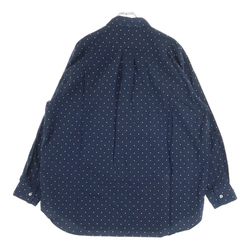 COMME des GARCONS HOMME(コムデギャルソンオム) 90S 銀タグ ドット 長袖 シャツ ネイビー
