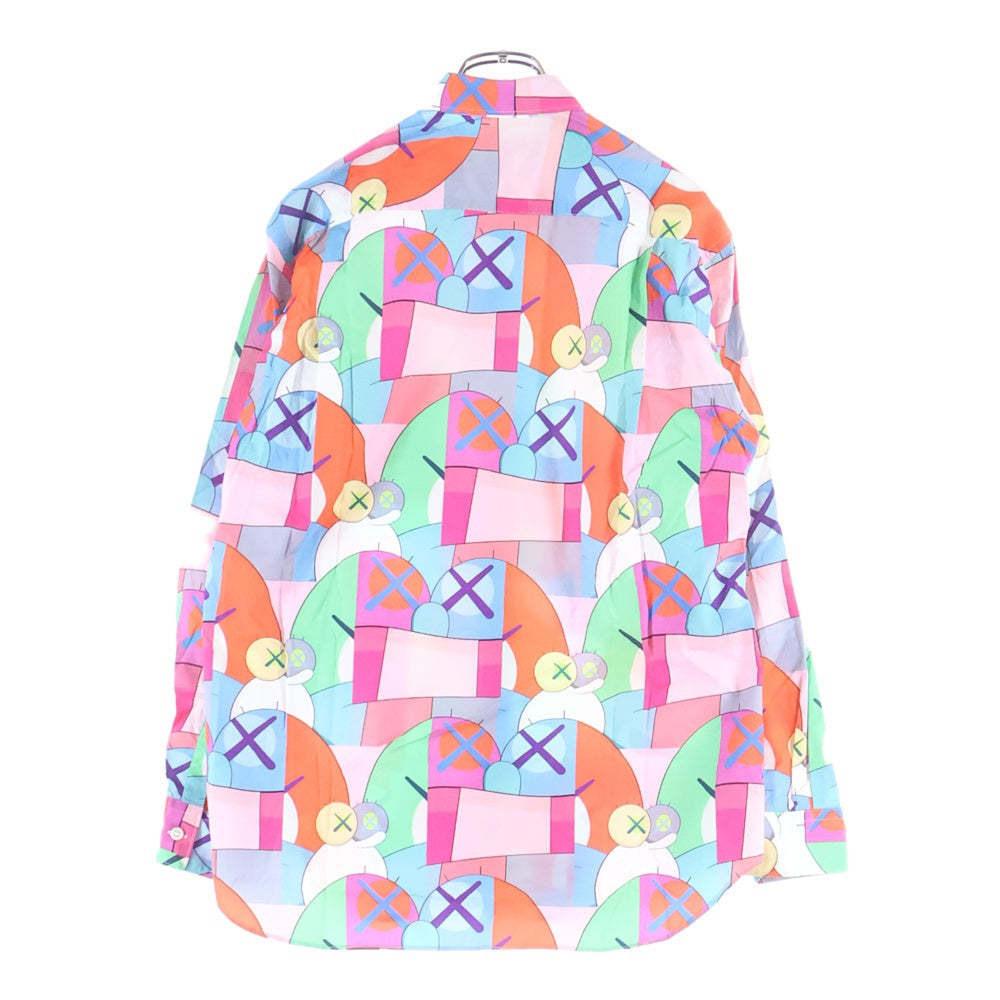 COMME des GARCONS SHIRT(コムデギャルソンシャツ) 21AW ×KAWS カウズ 総柄 長袖 シャツ マルチ FH-B019