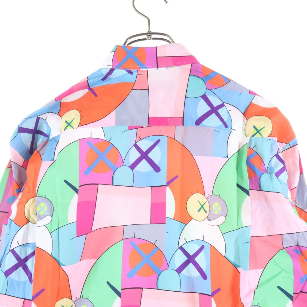 COMME des GARCONS SHIRT(コムデギャルソンシャツ) 21AW ×KAWS カウズ 総柄 長袖 シャツ マルチ FH-B019