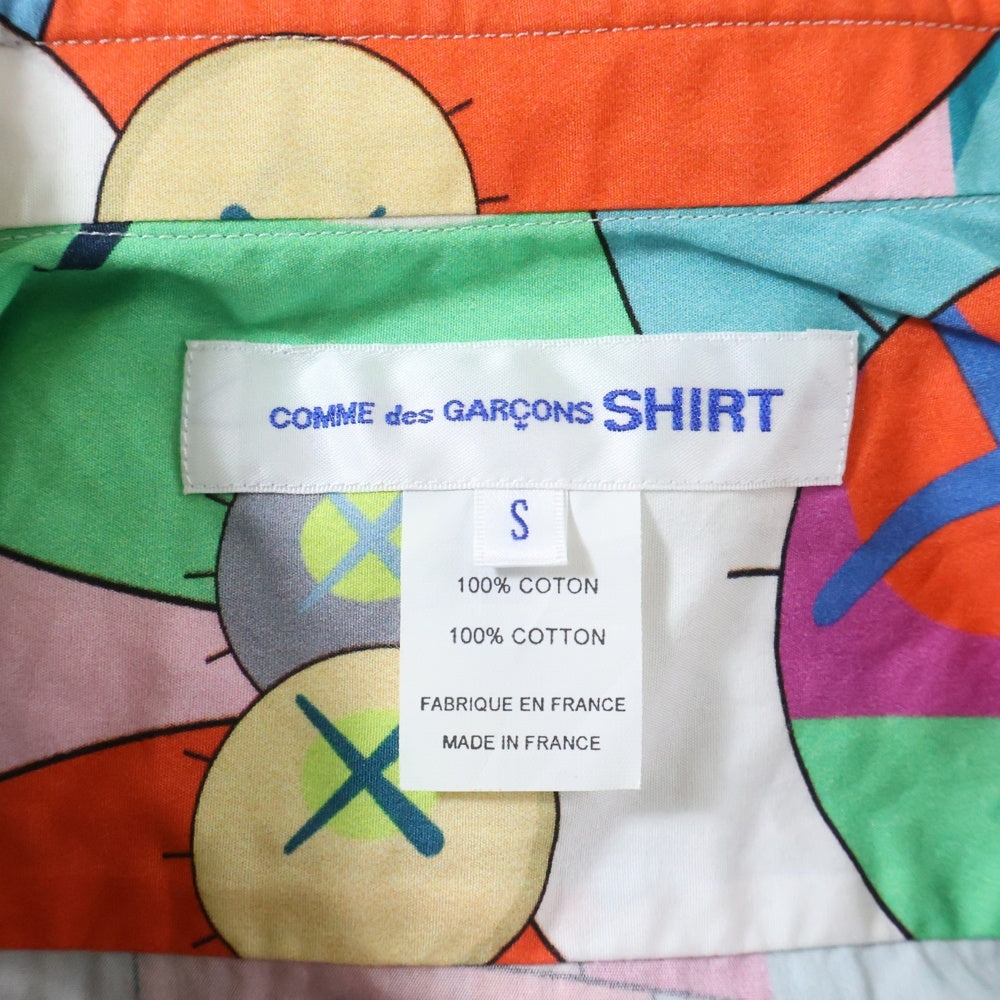 COMME des GARCONS SHIRT(コムデギャルソンシャツ) 21AW ×KAWS カウズ 総柄 長袖 シャツ マルチ FH-B019