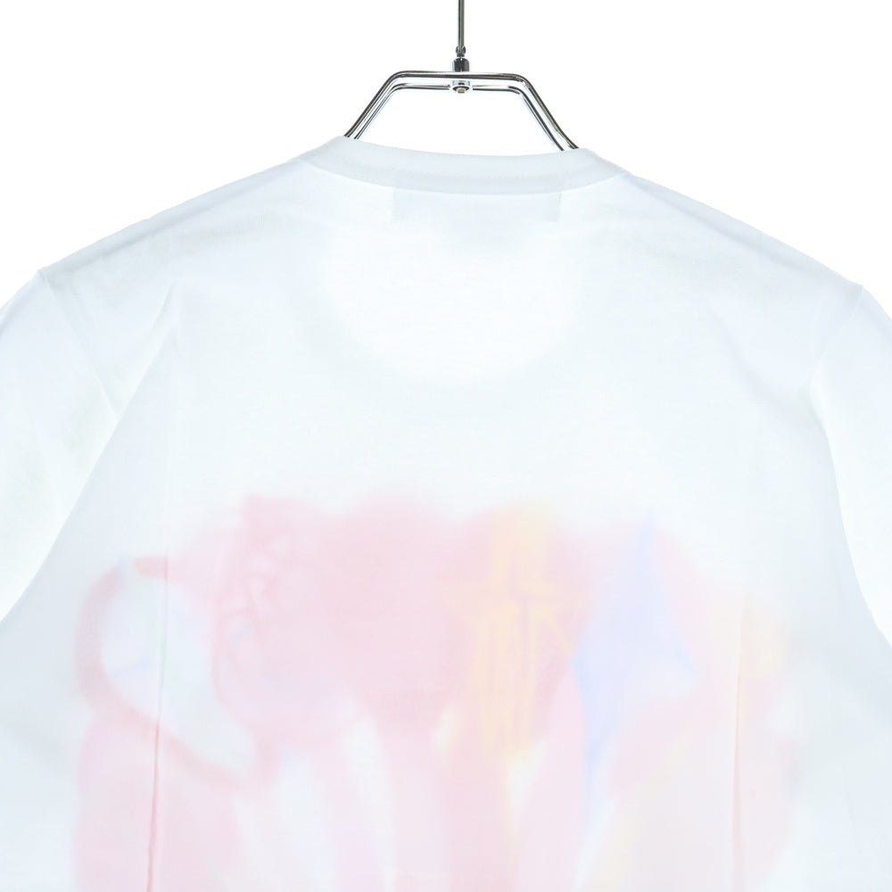 COMME DES GARCONS GIRL(コムデギャルソンガール) 25AW AD2025 吉野マオ 限定 花束 クルーネック半袖Tシャツ カットソー レッド ホワイト/レッド NP-T013 レディース