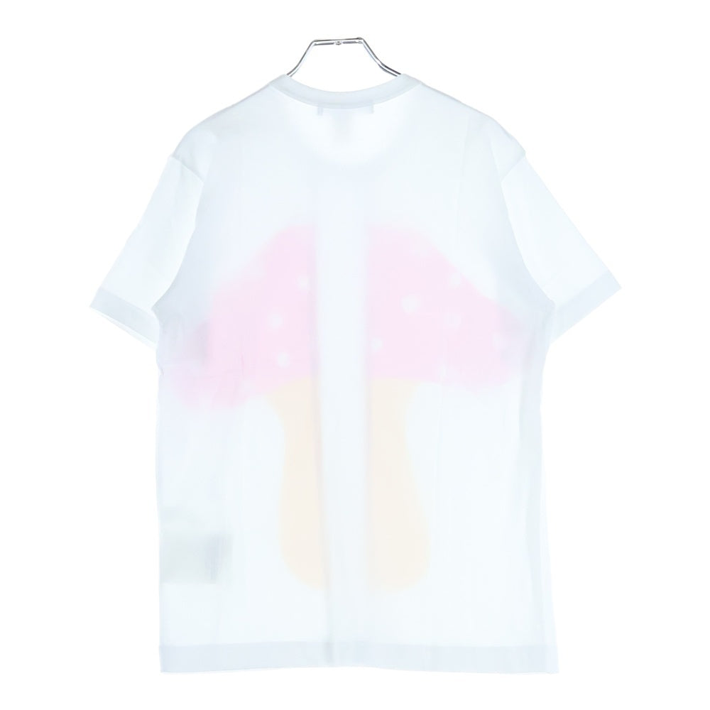 COMME des GARCONS SHIRT(コムデギャルソンシャツ) 23SS フロントデザイン クルーネック半袖Tシャツ カットソー レディース ホワイト/ピンク/ベージュ FK-T004