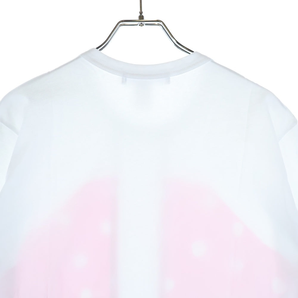 COMME des GARCONS SHIRT(コムデギャルソンシャツ) 23SS フロントデザイン クルーネック半袖Tシャツ カットソー レディース ホワイト/ピンク/ベージュ FK-T004