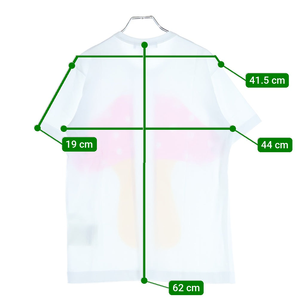 COMME des GARCONS SHIRT(コムデギャルソンシャツ) 23SS フロントデザイン クルーネック半袖Tシャツ カットソー レディース ホワイト/ピンク/ベージュ FK-T004