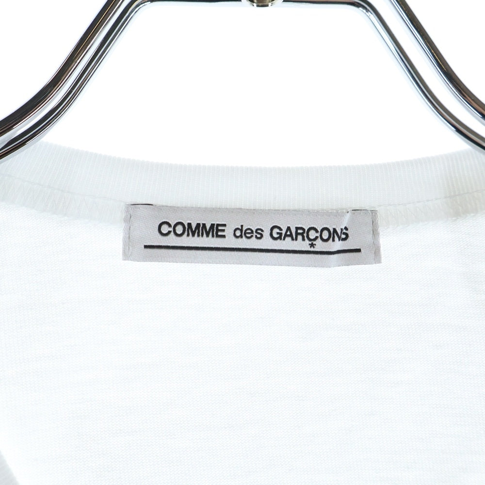 COMME des GARCONS(コムデギャルソン) 24AW AD2024 フロントロゴ クルーネック半袖Tシャツ カットソー ホワイト ON-T112