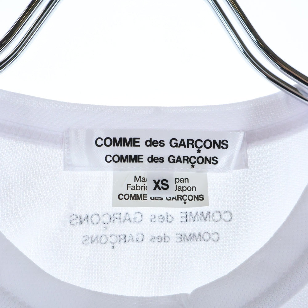 COMME des GARCONS COMME des GARCONS(コムデギャルソンコムデギャルソン) 25SS AD2025 バックロゴ クルーネック半袖Tシャツ カットソー ホワイト RO-T024