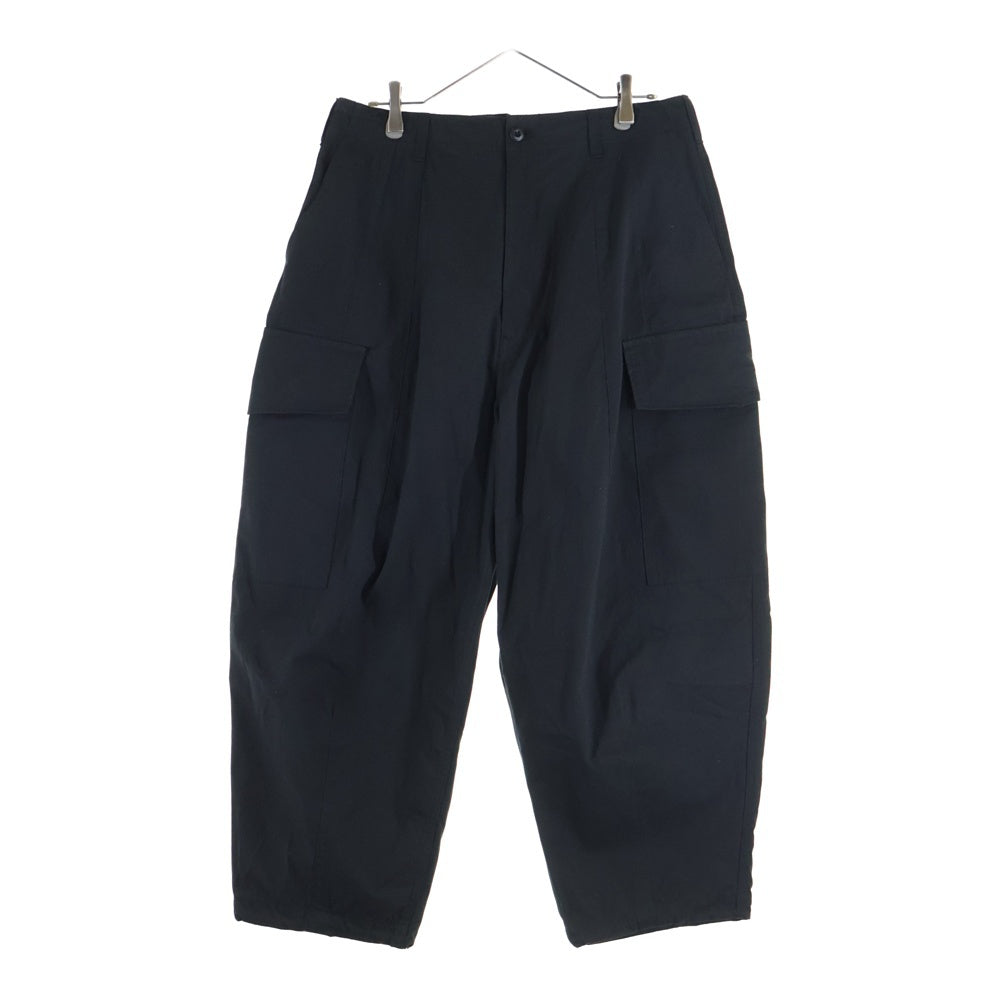COMME des GARCONS HOMME(コムデギャルソンオム) 25SS AD2025 コンパクトウェザー ワイドカーゴパンツ ブラック HO-P011