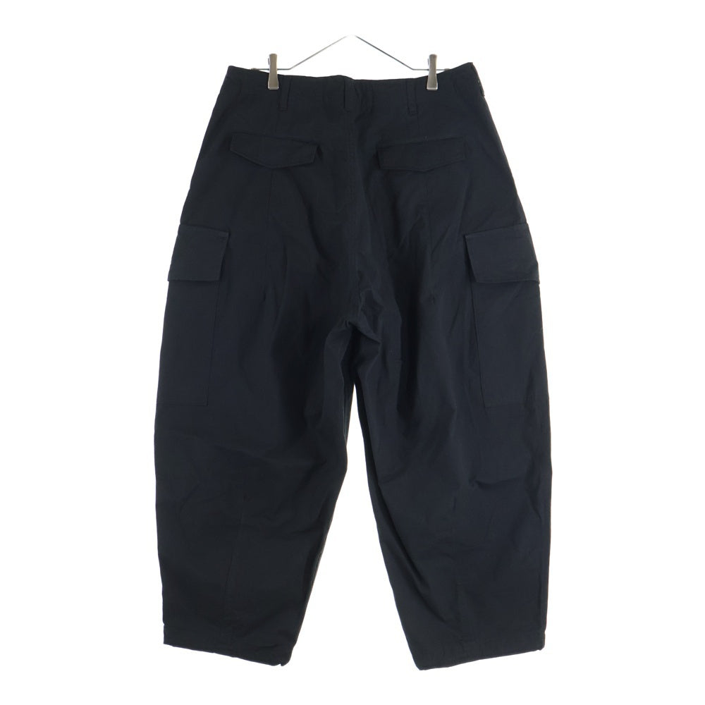 COMME des GARCONS HOMME(コムデギャルソンオム) 25SS AD2025 コンパクトウェザー ワイドカーゴパンツ ブラック HO-P011
