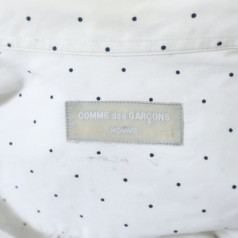 COMME des GARCONS HOMME(コムデギャルソンオム) 94SS AD1993 田中オム ドット総柄 長袖シャツ ホワイト
