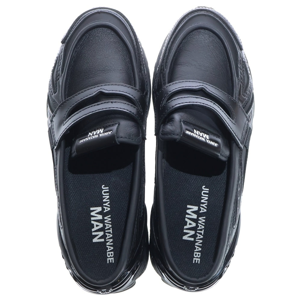 New Balance(ニューバランス) × JUNYA WATANABE MAN U1906LCD ジュンヤワタナベ マン レザー ローファー ローカットスニーカー ブラック US7/25cm