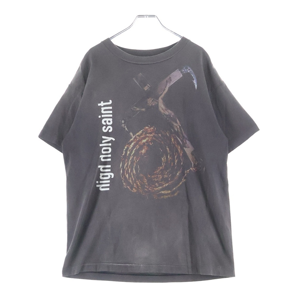 SAINT MICHAEL(セントマイケル) 22SS ANCHOR SS TEE アンカー クルーネック半袖Tシャツ カットソー ブラック SM-S22-0000-009