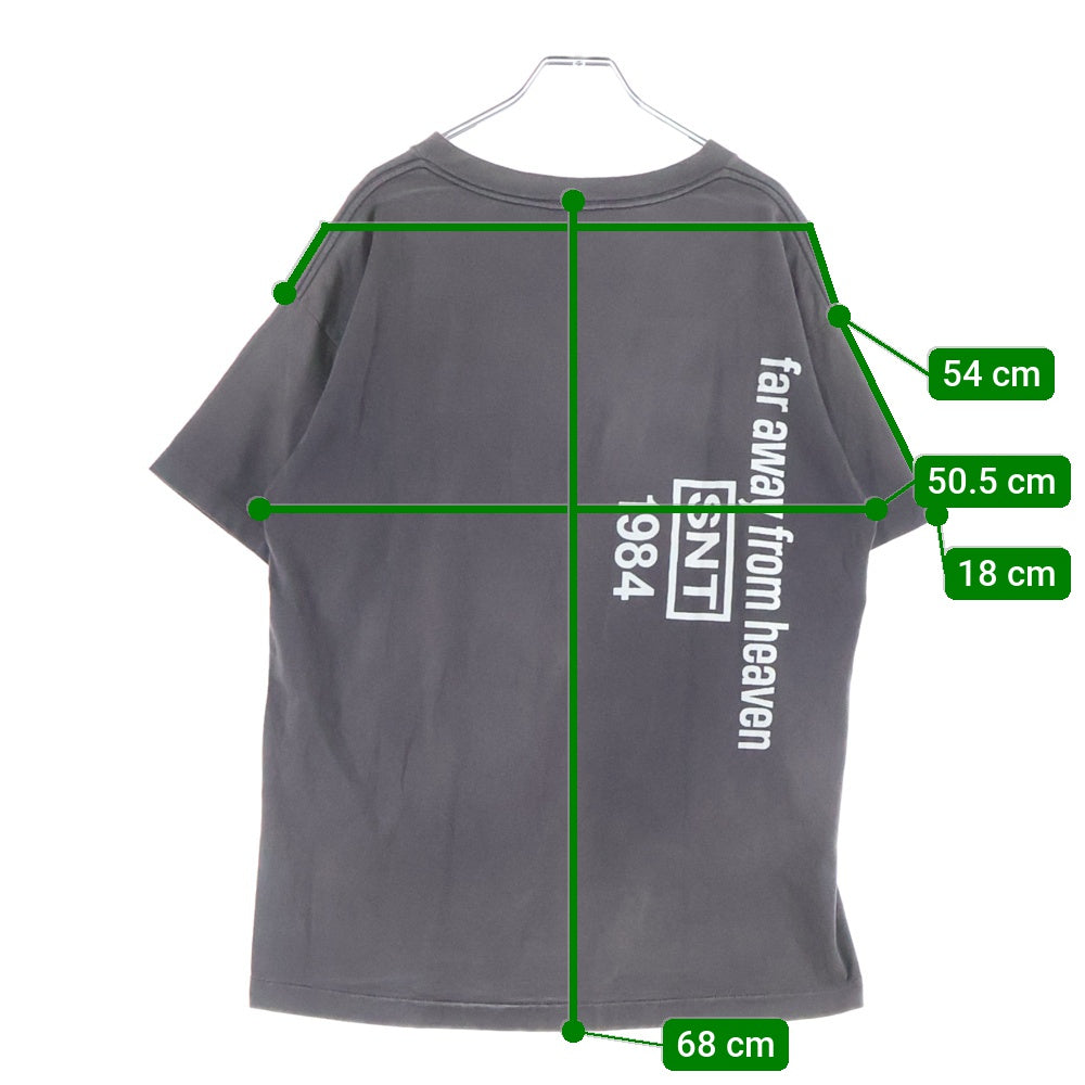 SAINT MICHAEL(セントマイケル) 22SS ANCHOR SS TEE アンカー クルーネック半袖Tシャツ カットソー ブラック SM-S22-0000-009