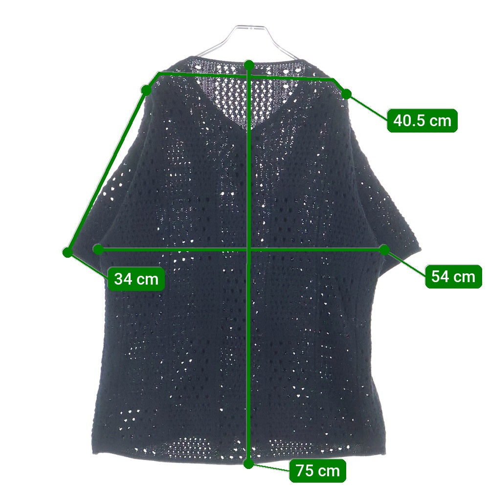 ASKYURSELF(アスクユアセルフ) フロントデザイン ショートスリーブ ベースボールシャツ ブラック