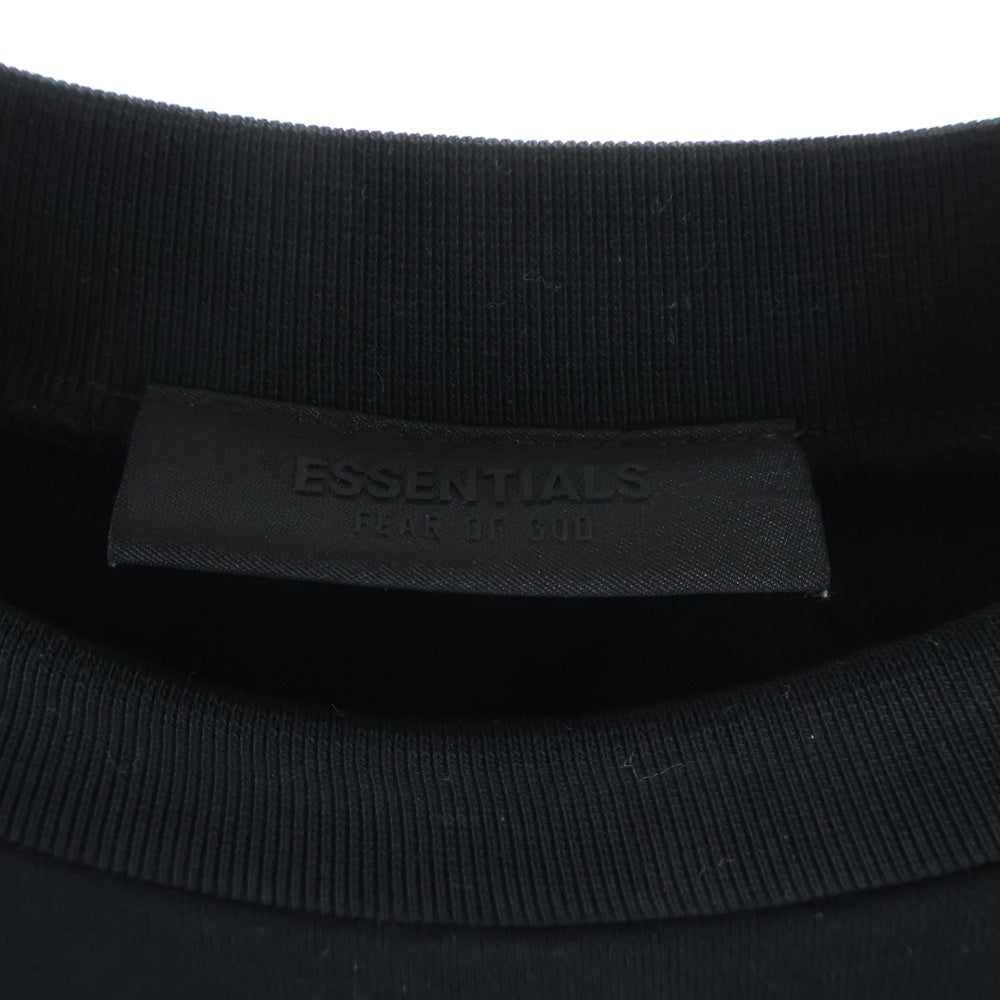 FEAR OF GOD ESSENTIALS(フィアオブゴッド エッセンシャルズ) STATE ロゴプリント クルーネック スウェットトレーナー ブラック
