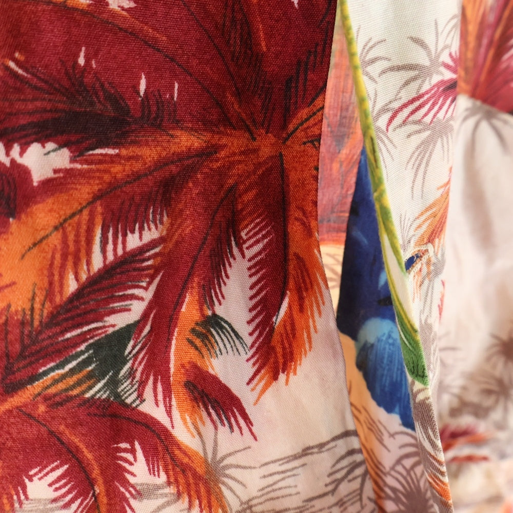 VINTAGE(ヴィンテージ) 60S South Pacific 総柄アロハシャツ レーヨン半袖シャツ レッド