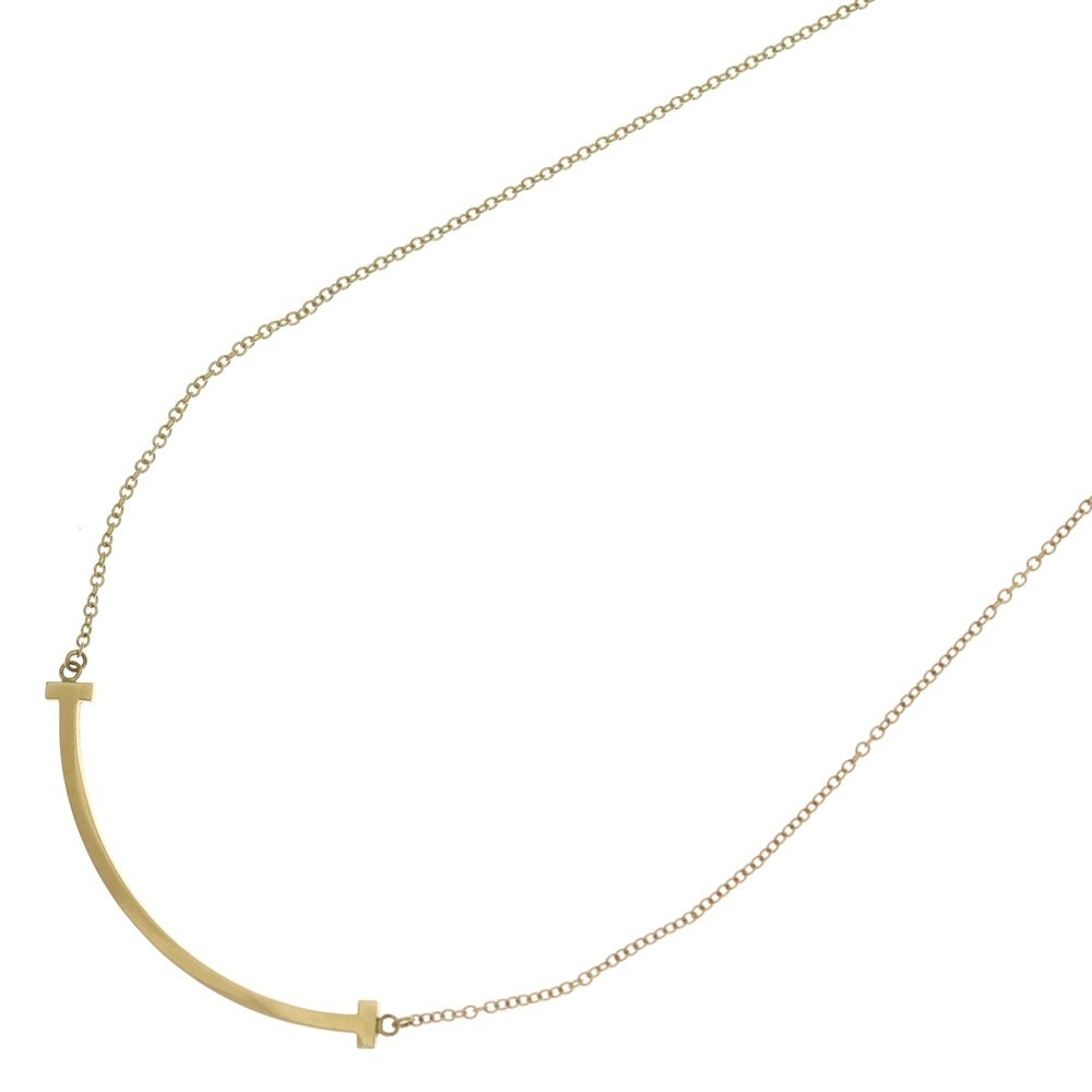 TIFFANY & Co.(ティファニー) 18KYG Tスマイル ネックレス ペンダント ゴールド レディース