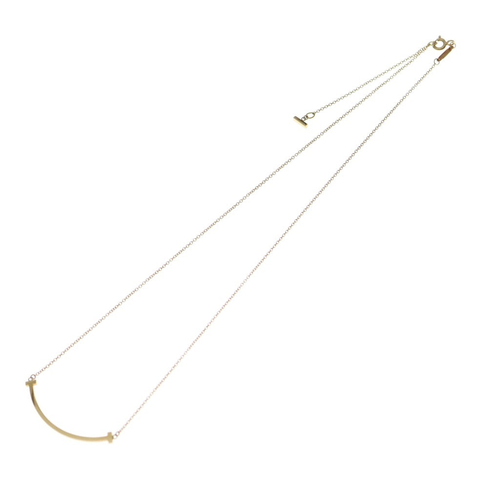 TIFFANY & Co.(ティファニー) 18KYG Tスマイル ネックレス ペンダント ゴールド レディース