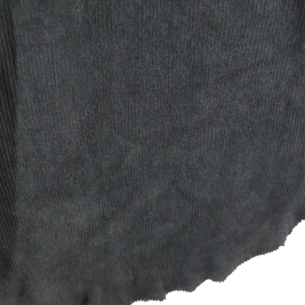 D.HYGEN(ディーハイゲン) COLD DYED COTTON RAYON RIB TANKTOP コールドダイ コットンレーヨン リブタンクトップ ノースリーブカットソー チャコール ST101-0922S