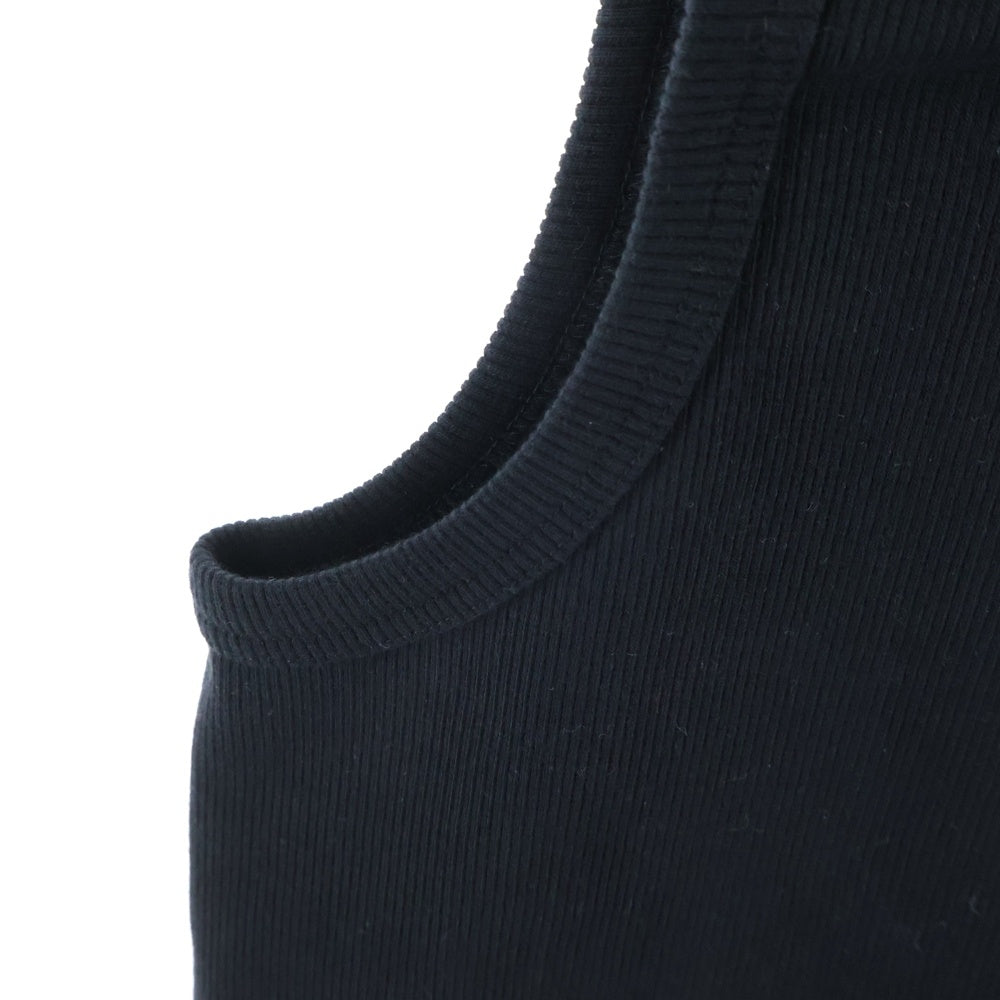 N/07(エヌゼロナナ) MINIMAL TANK TOP ミネラルタンクトップ ノースリーブカットソー ブラック 01T-CT003