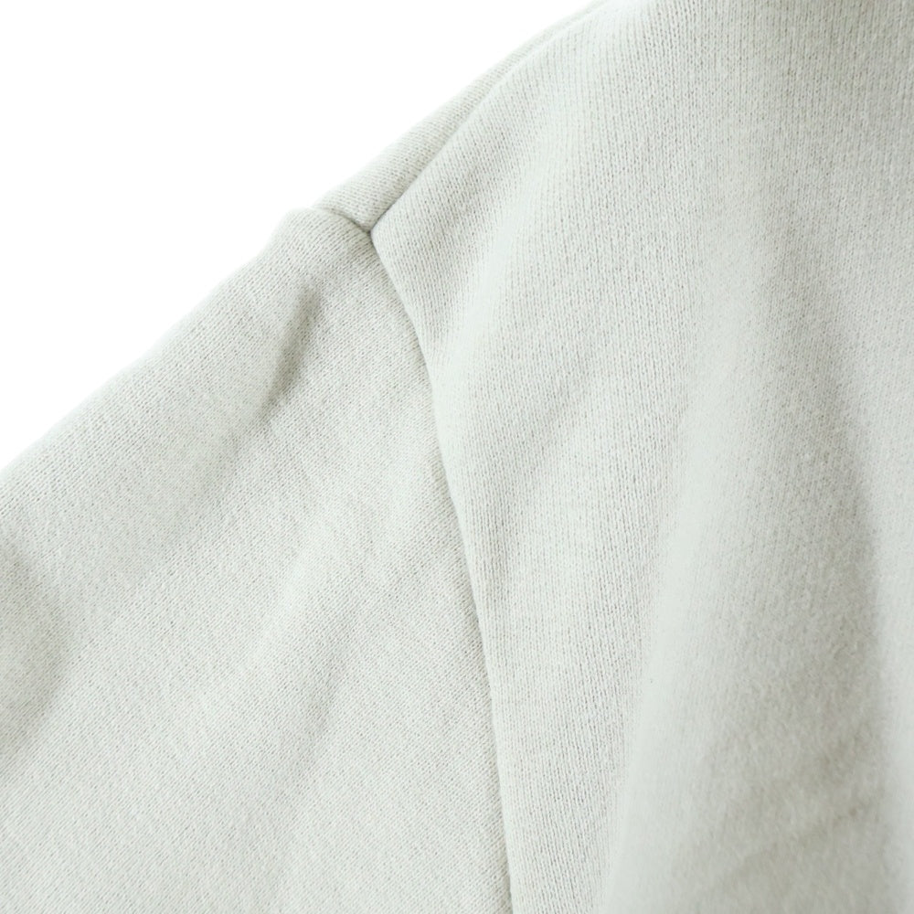 STILL BY HAND(スティルバイハンド) ダブルポケット ステッチデザイン フーデッド ジップアップ スウェット パーカー ホワイト CS00213