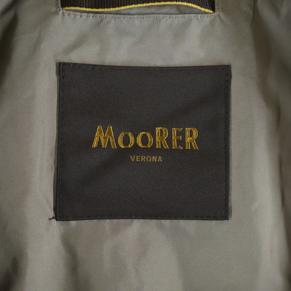 MOORER(ムーレー) PORTO-KM マルチポケット スタンドカラー トレンチコート ブラウン