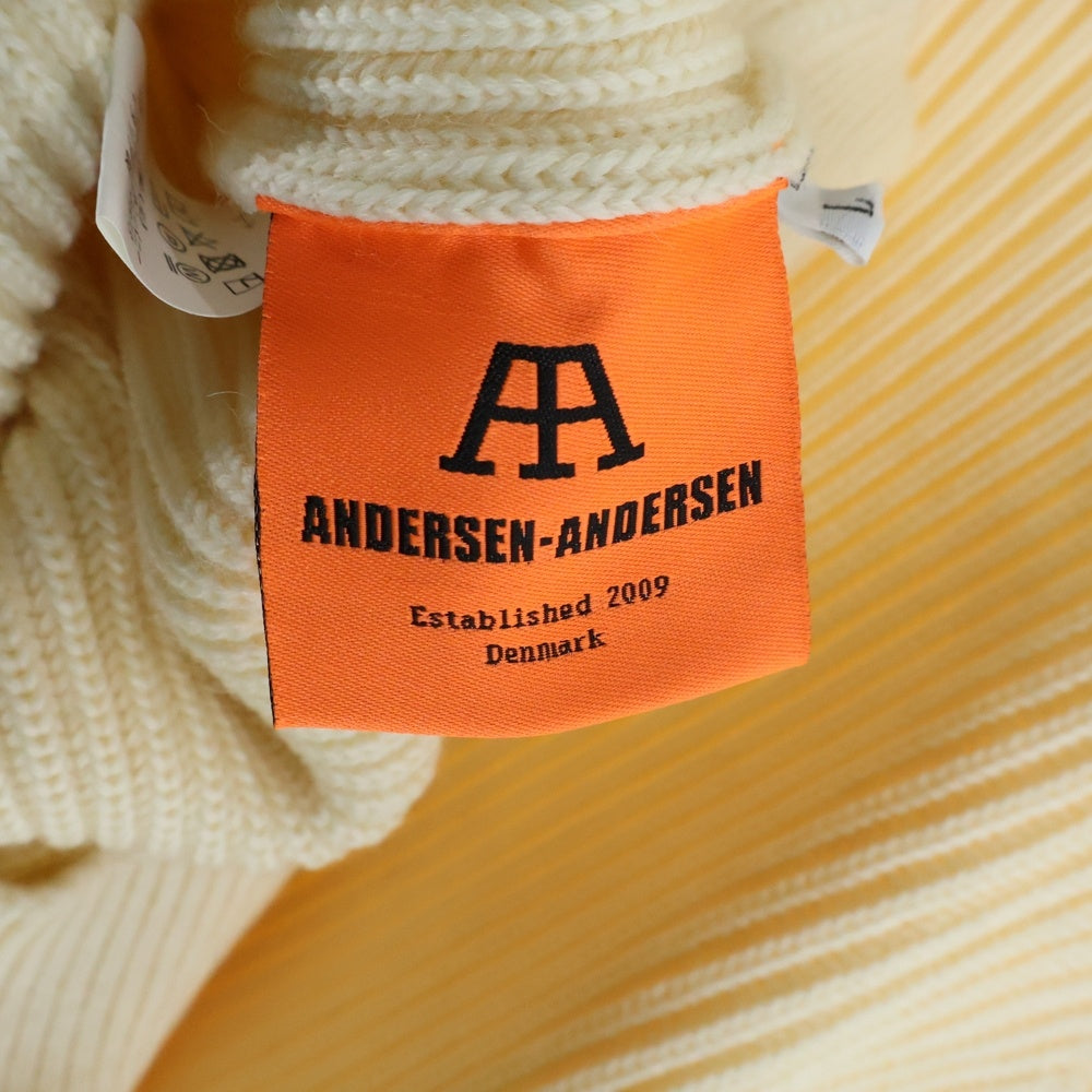 ANDERSEN-ANDERSEN(アンデルセン-アンデルセン) ウール タートルネック ハイゲージ ニット セーター ホワイト