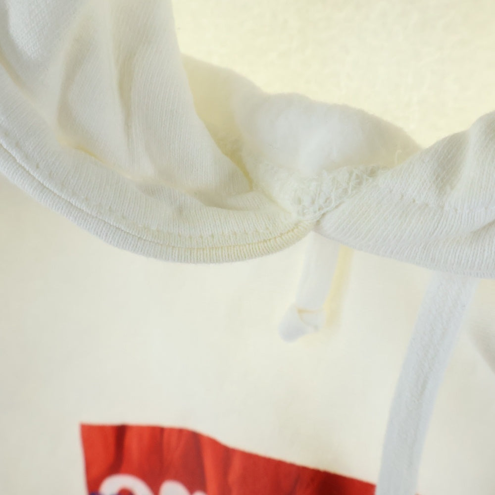 SUPREME(シュプリーム) 17SS Comme Des Garcons SHIRT Box Logo Hooded Sweatshirt コムデギャルソン ボックスロゴ プルオーバースウェットパーカー フーディー ホワイト