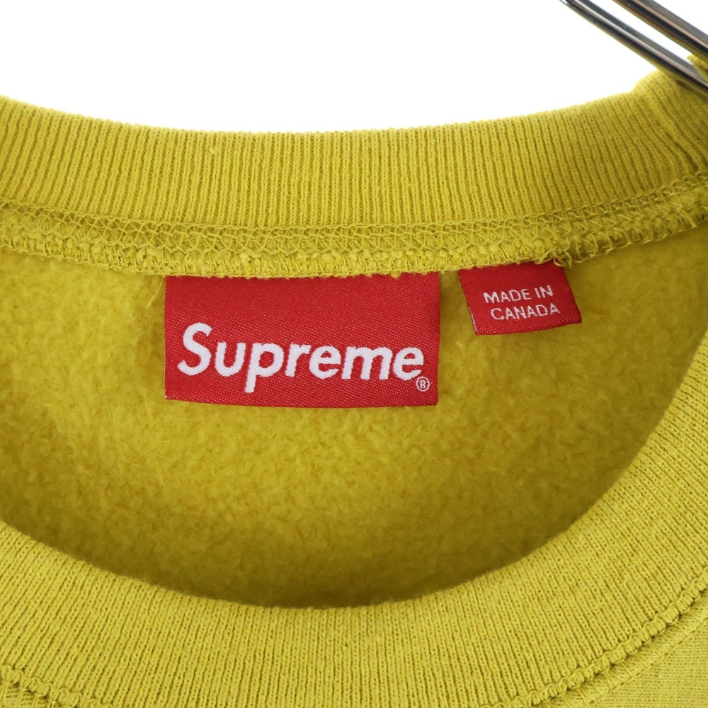 SUPREME(シュプリーム) 18AW Box Logo Crewneck ボックス ロゴ クルーネックスウェットトレーナー イエロー
