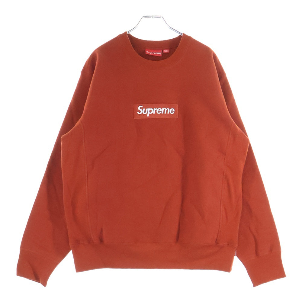 SUPREME(シュプリーム) 18AW Box Logo Crewneck ボックス ロゴ クルーネックスウェットトレーナー ブラウン