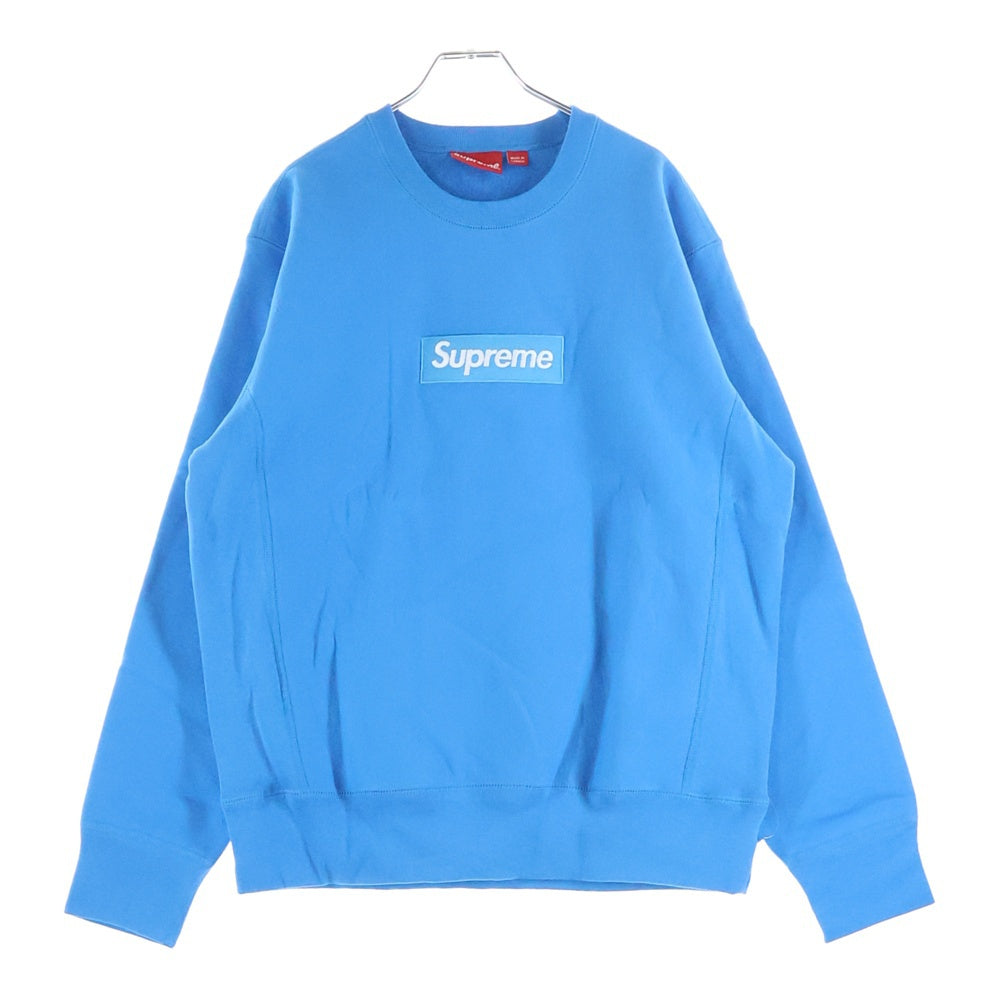 SUPREME(シュプリーム) 18AW Box Logo Crewneck ボックス ロゴ クルーネックスウェットトレーナー ブルー
