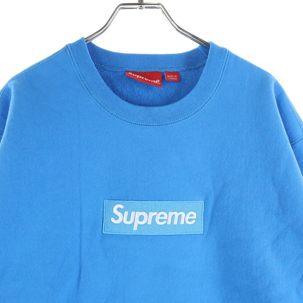 SUPREME(シュプリーム) 18AW Box Logo Crewneck ボックス ロゴ クルーネックスウェットトレーナー ブルー