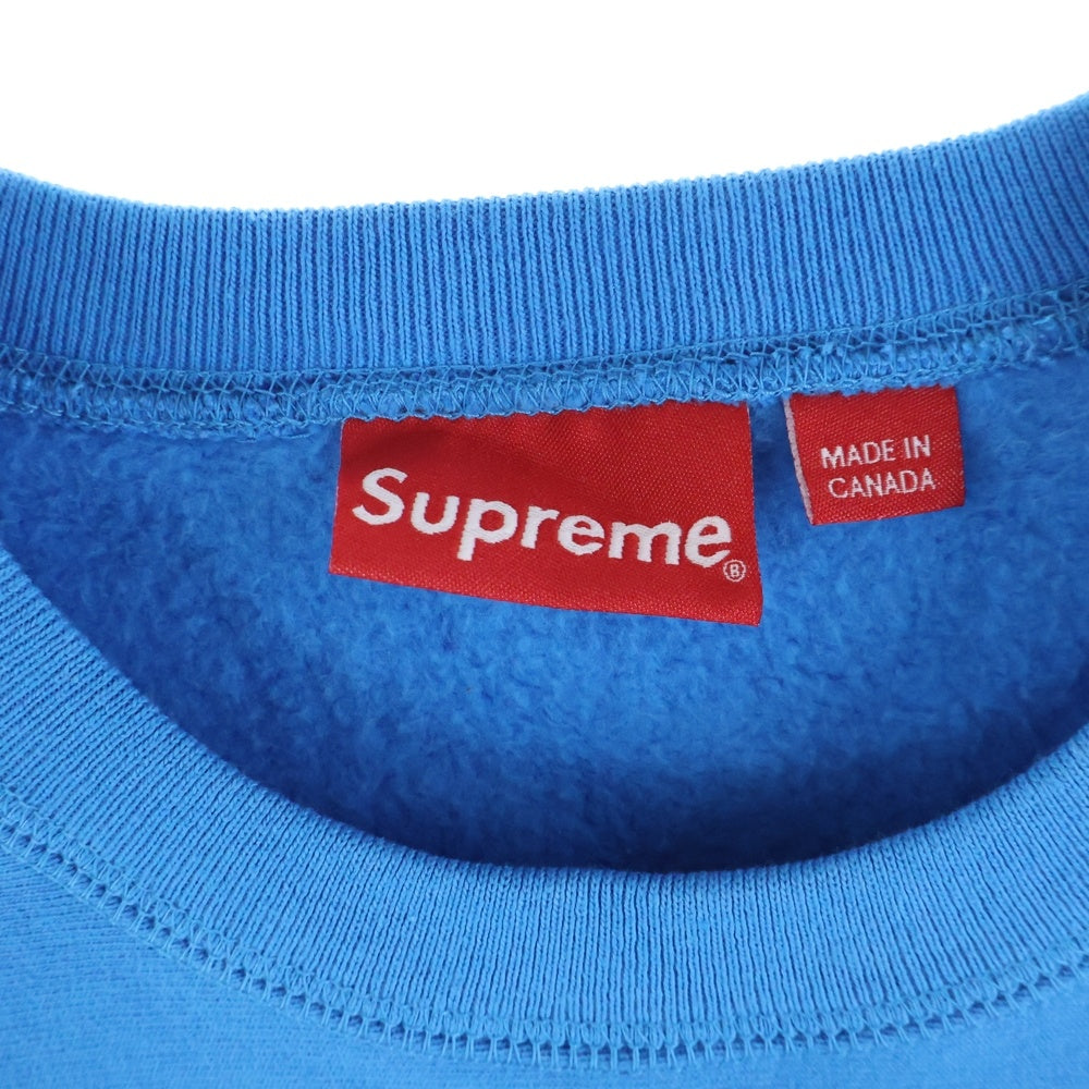 SUPREME(シュプリーム) 18AW Box Logo Crewneck ボックス ロゴ クルーネックスウェットトレーナー ブルー