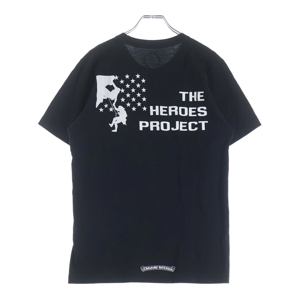 CHROME HEARTS(クロムハーツ) THE HEROES PROJECT ザ ヒーローズ プロジェクト クルーネック半袖Tシャツ カットソー ブラック