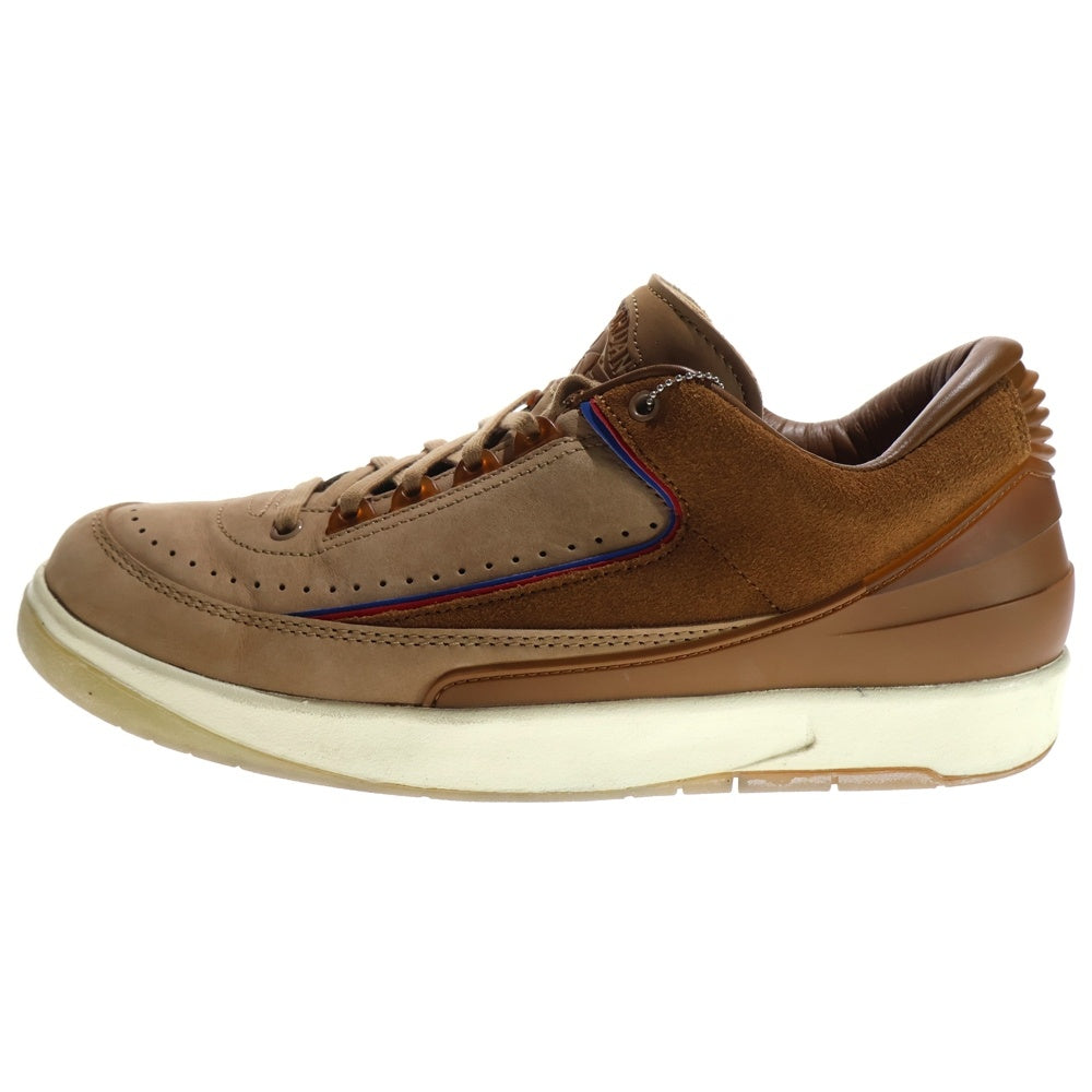 NIKE(ナイキ) ×TWO 18 AIR JORDAN 2 LOW RETRO SP ROCKY TAN/BRITISH TAN-GYM RED-TEAM ROYAL ツーエイティーン エアジョーダン 2 ローカットスニーカー DV7129-222