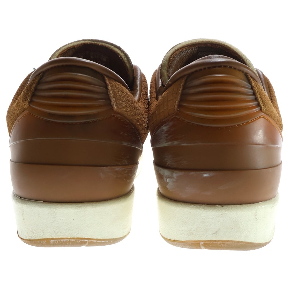 NIKE(ナイキ) ×TWO 18 AIR JORDAN 2 LOW RETRO SP ROCKY TAN/BRITISH TAN-GYM RED-TEAM ROYAL ツーエイティーン エアジョーダン 2 ローカットスニーカー DV7129-222