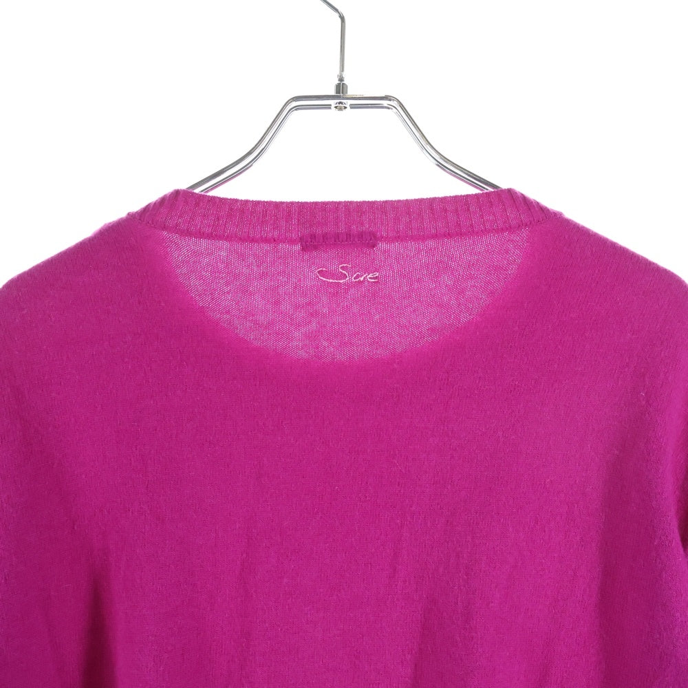 SueUNDERCOVER(スーアンダーカバー) カシミア混 アームギャザーデザイン ウールニット セーター ピンク レディース SUT1902