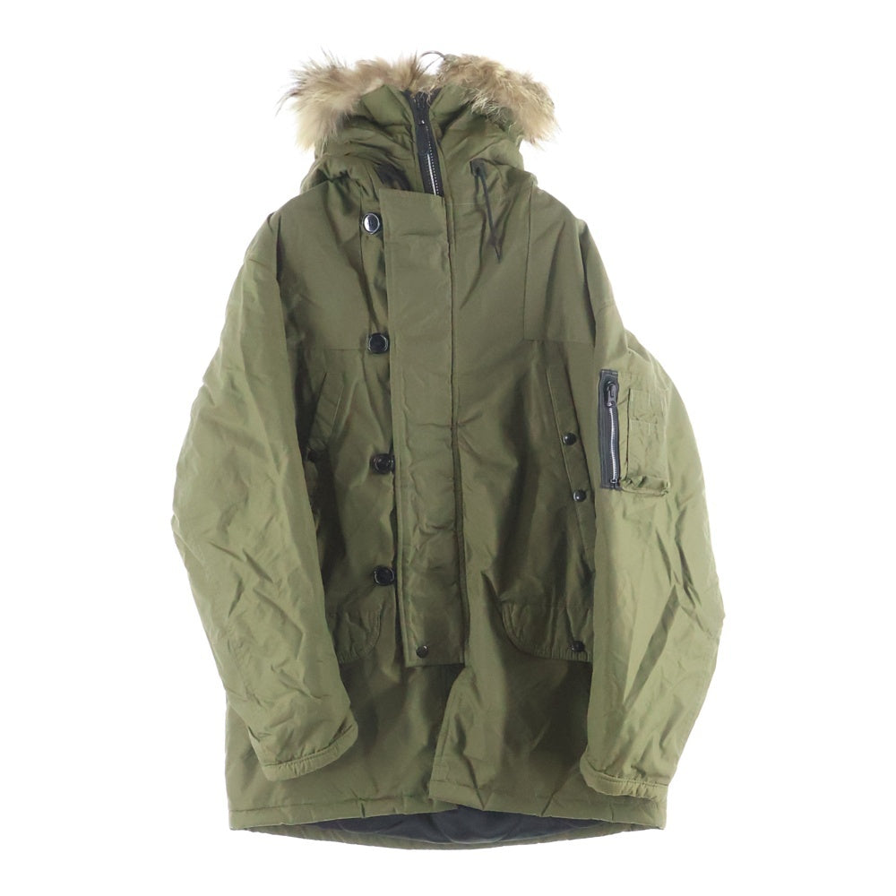 NO BRAND(ノーブランド) GOLDEN FLEECE ゴールデン フリース N-3B ファー付き ミリタリージャケット カーキ 1N3BSP